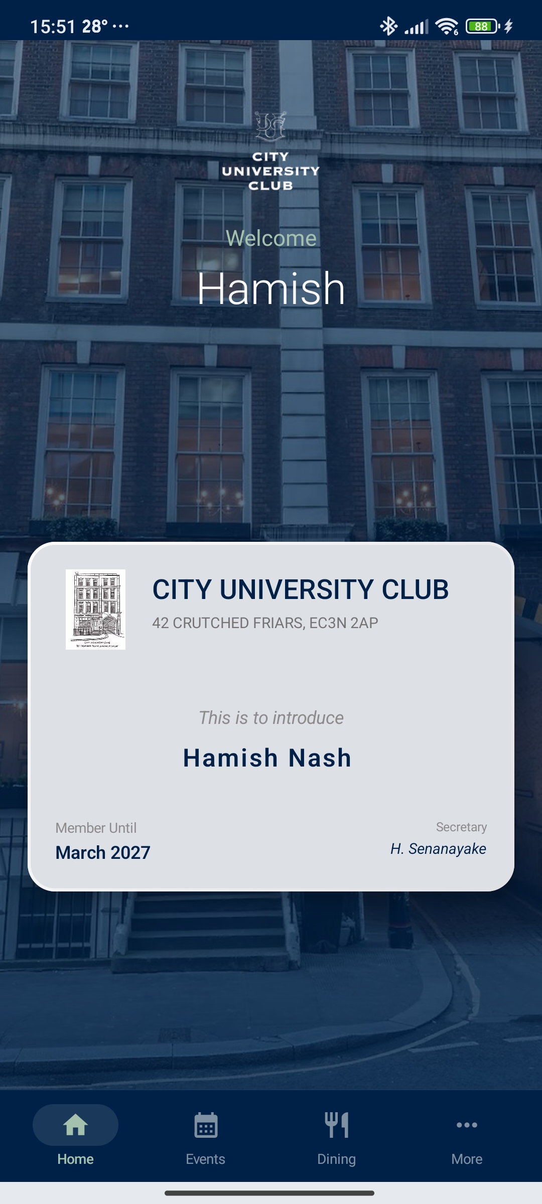 CityUniClub App Screenshot