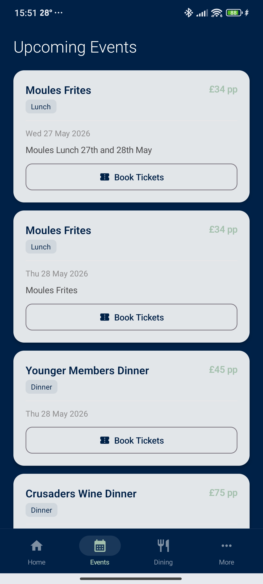 CityUniClub App Screenshot