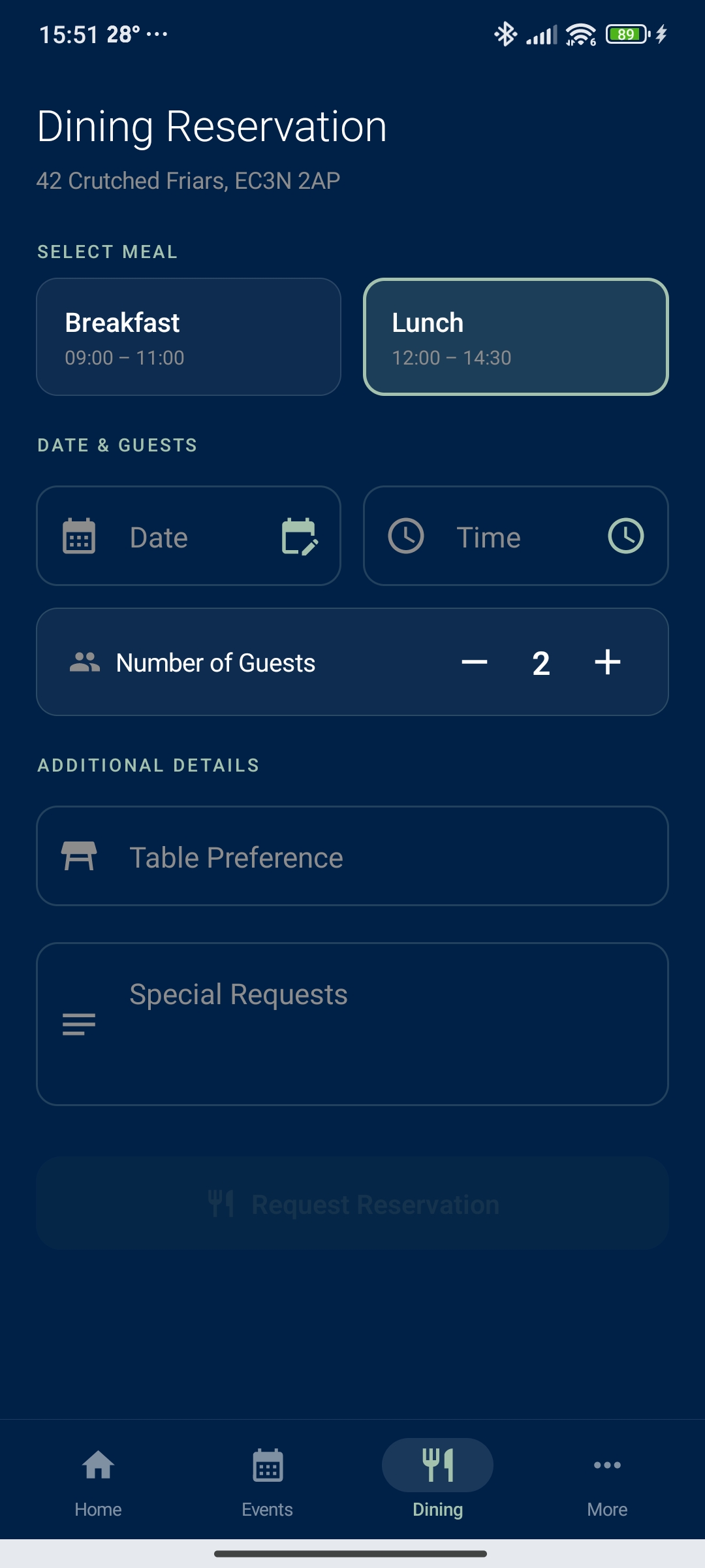 CityUniClub App Screenshot