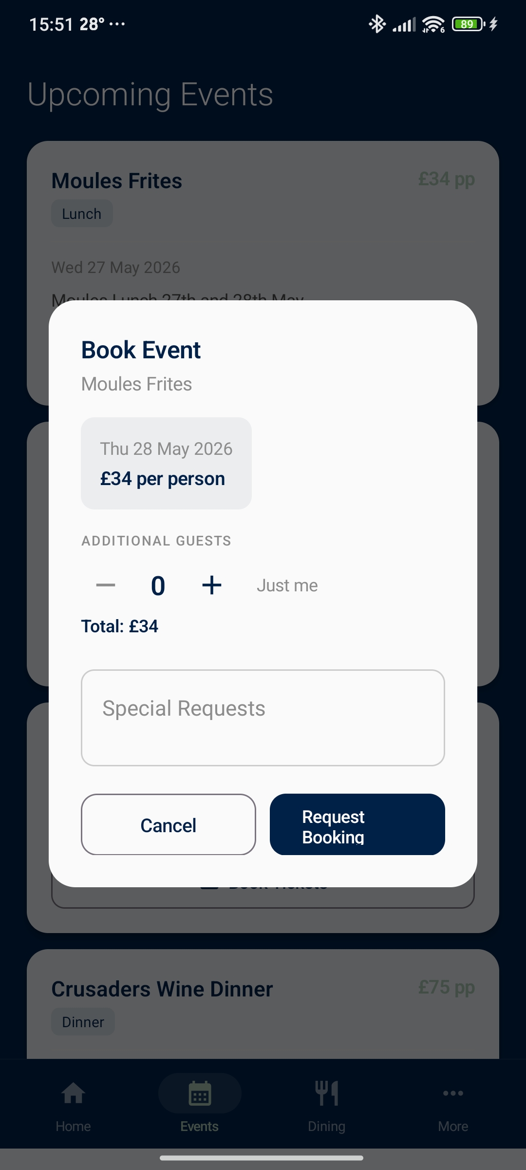 CityUniClub App Screenshot